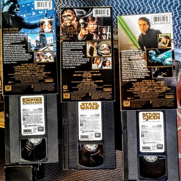 ORIGINAL VHS STAR WARS TRILOGY - $150 obo - Picture 6 of 7